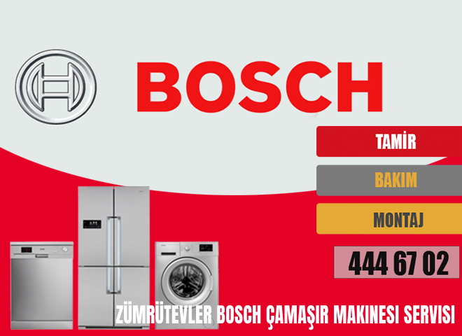 Zümrütevler Bosch Çamaşır Makinesi Servisi